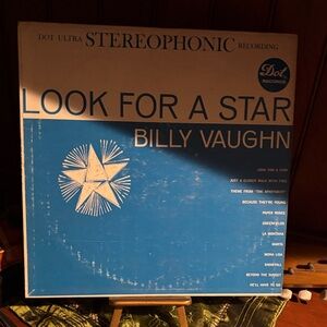 Billy Vaughn - Look for a Star Vinyl Record - Blue